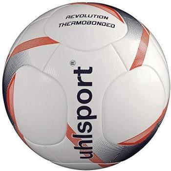 Uhlsport Revolution Thermobonded Fußball – Weiß / Marine / Fluo Rot