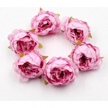 5pcs 5cm Artificial Peony Flower Heads for Wedding Decoration