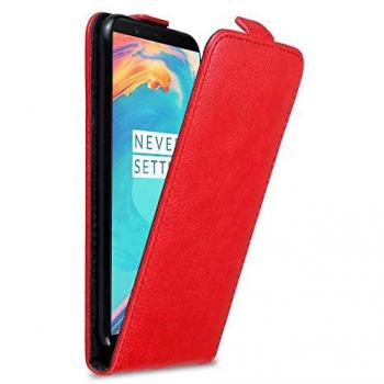 Etui Flip Cadorabo OnePlus 5T – Protezione Rosso Mela