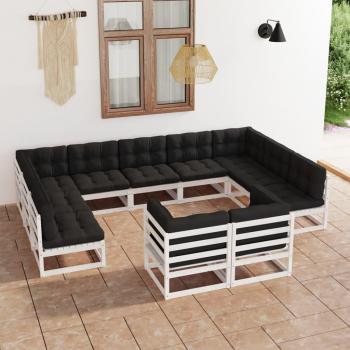 Suite Verde y Blanco: 11 Piezas con Cojines