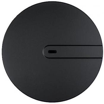 Tappo a Cestello Slim+ in ABS Nero per Soffione Doccia Ø 115 mm
