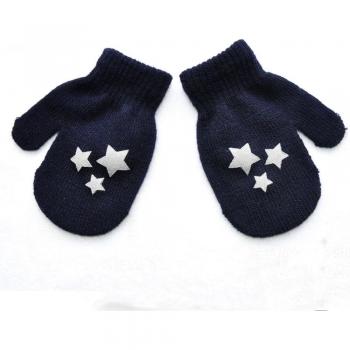 Warm Knitted Mittens for Children