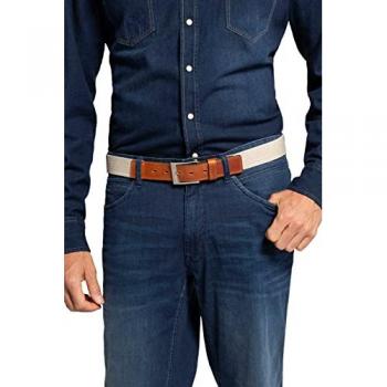 Beige Herren Stretch-Gürtel aus Stoff, JP1880, Größe 140