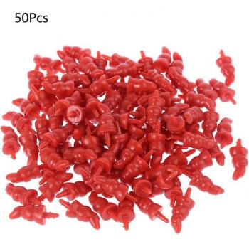 50pcs 12x23mm Plastic DIY Noses for Santa Claus and Snowman
