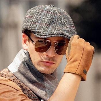 Black Brown Newsboy Beret