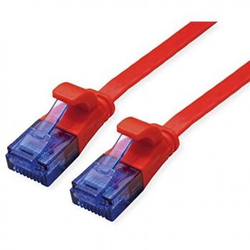 VALUE Patchkabel Kat.6A (Class EA) UTP, extra-flach, rot, 3 m