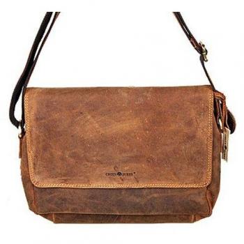 Greenburry 34 cm Vintage Brown Leather Messenger