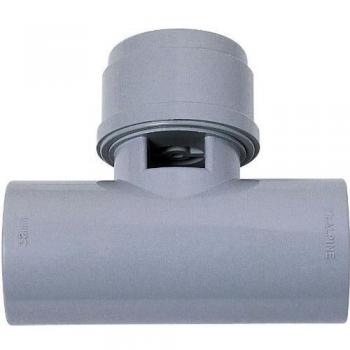 Wirquin 79016002 Raccord anti-vide en T gris pour tube D32