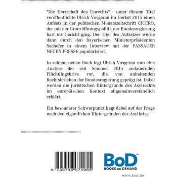 Die herrschaft des unrechts die asylkrise die krise des verfassungsstaates und die rolle der massenmedien
