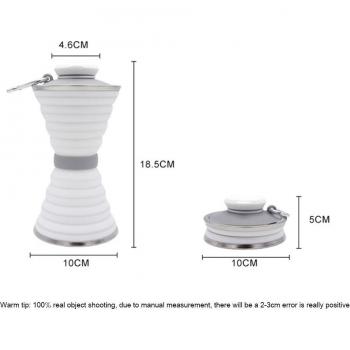 500mL Weiche Silikon Wasserflasche für Reisen und Sport