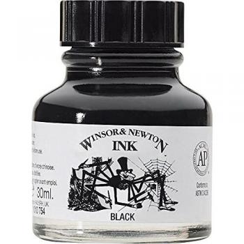 Tinta China 30ML Negra Winsor And Newton