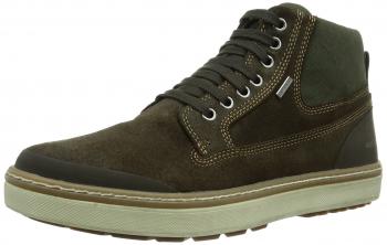 Geox Men's Mattias Amphibiox High-Top Shoe, Chestnut Brown Color, Size 7 UK