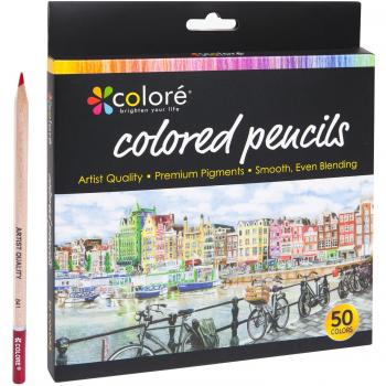 EliteCrayons 50‑Set Artist‑Grade Drawing Pencils