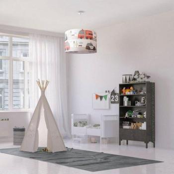 Suspension Chambre Bébé Rue Police Blanc