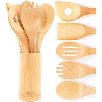 5Pcs Wooden Cooking Tools Set