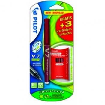Pilot V7 Recambios 3 unidades en blister rojo