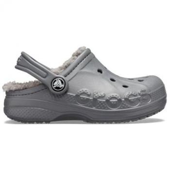 Crocs Baya Lined Clog Kids charcoal