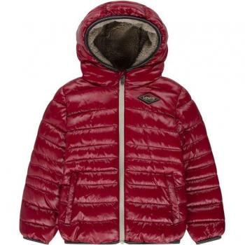 Levi's Kids Puffer Jacket Sherpa Lined Rhythmic Red for Boys 6