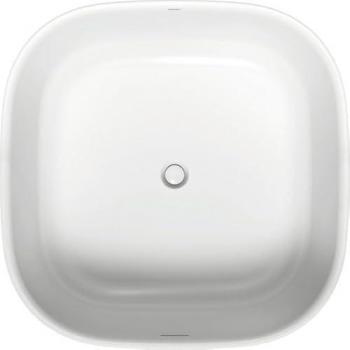Duravit Zencha Freistehende Badewanne 125x125 cm, Weiß Matt, Quadratisch mit Rückenschräge