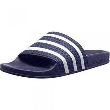 Adidas Mixte Adilette Chaussures de Plage Piscine, Bleu Adiblue White Adiblue, 43 EU