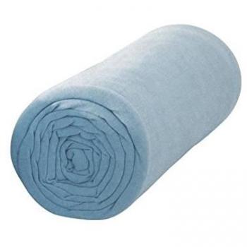 Coton jersey drapeur portofino bleu 90 x 190 cm