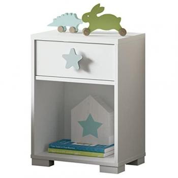 Double Set Table de Nuit – Blanc, Pegane, 56x40x33 cm