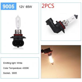 Ampoules halogènes 9005, 2 pièces, 12V 65W, lumière blanche 6000K
