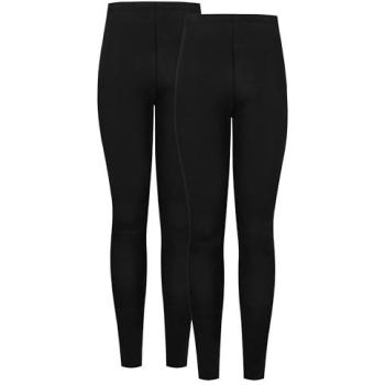 Long‑Height Women's 2-Set Cotton Leggings in Black – 24L