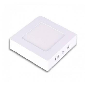 Pannello Luce LED 6W Quadrato PVC Bianco Caldo Freddo Naturale P120