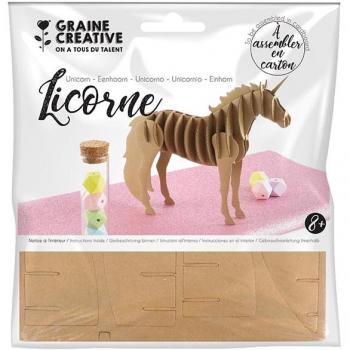 Maquette licorne en carton