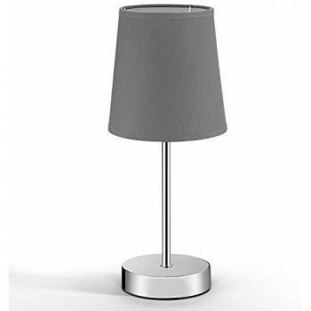 Monzana Lampe de table abat-jour gris-anthracite 15W