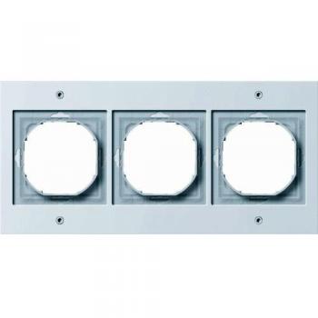 Gira cadre de finition 3 postes blanc TX44