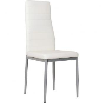 Cribel Sedie Queen 6pz bianco simili pelle