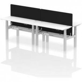 Air Back-to-Back 1400 x 600mm Height‑Adjustable 4 Person Office Bench