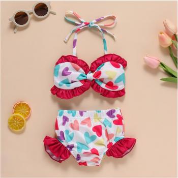 Bañador Lazo y Corazones para Niñas Jóvenes