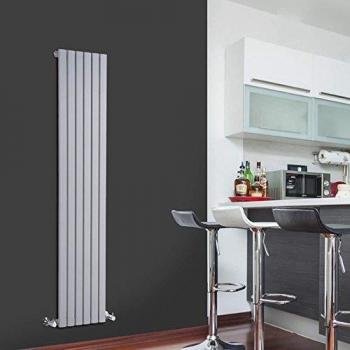 Radiateur vertical Sloane Hudson Reed – Argent – 160 cm x 35,4 cm