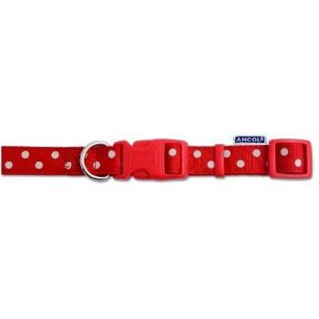 Ancol Polka Dot Adjustable Dog Collar