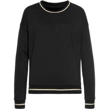 Damen Sweatshirt Lascana Schwarz Gr. 32/34