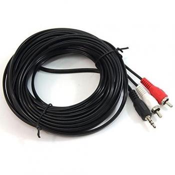 CABLE AUDIO PG JACK 3.5 -M A 2 RCA -M 10M