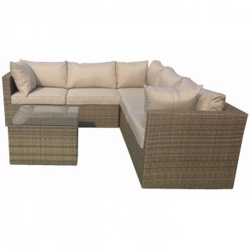 6 Piece Nature Modular Outdoor Sofa Set