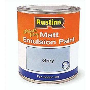 Rustins Grey Matt Emulsion 500ml