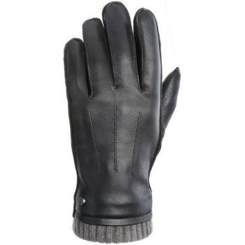 Pearlwood Damen-Handschuhe Jackson – schlichtes Design aus Schwarz, Größe 9,5, mit feinen Ziernähten