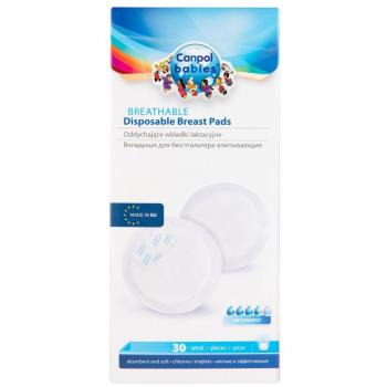 Set de coussinets d'allaitement jetables Canpol 3D, 30 unités