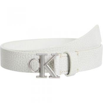 Ceinture CK Cuir Blanc Logo – Ref. 75