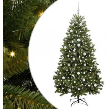 Décor Vert Noël 210 cm, sapin artificiel à 300 LED – PVC + métal