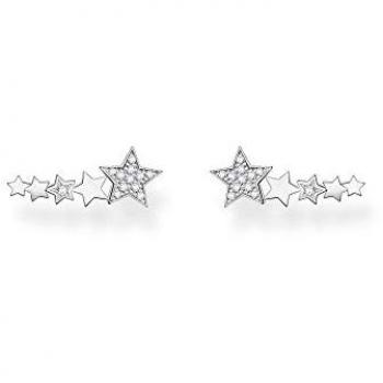 THOMAS SABO Silver Star Climber Earrings For Women