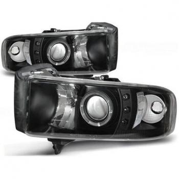 Fari Dodge Ram 94‑01 Angel Eyes Neri Ultra