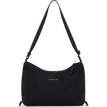 Borsa Skara nera con dettagli bianchi