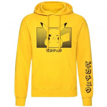 Sudadera Gaming Pikachu Katakana Amarillo Talla M