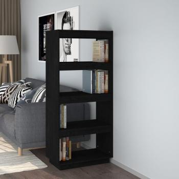 VidaXL Estantería/divisor de espacios madera maciza pino 60x35x135 cm Blanco